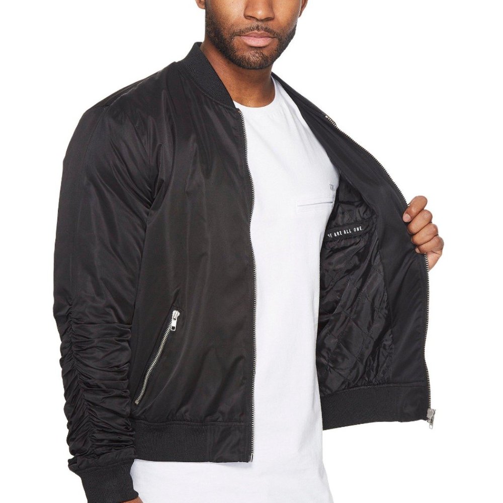 NANA JUDY Black La Brea Bomber Jacket Sz S - Picture 10 of 10